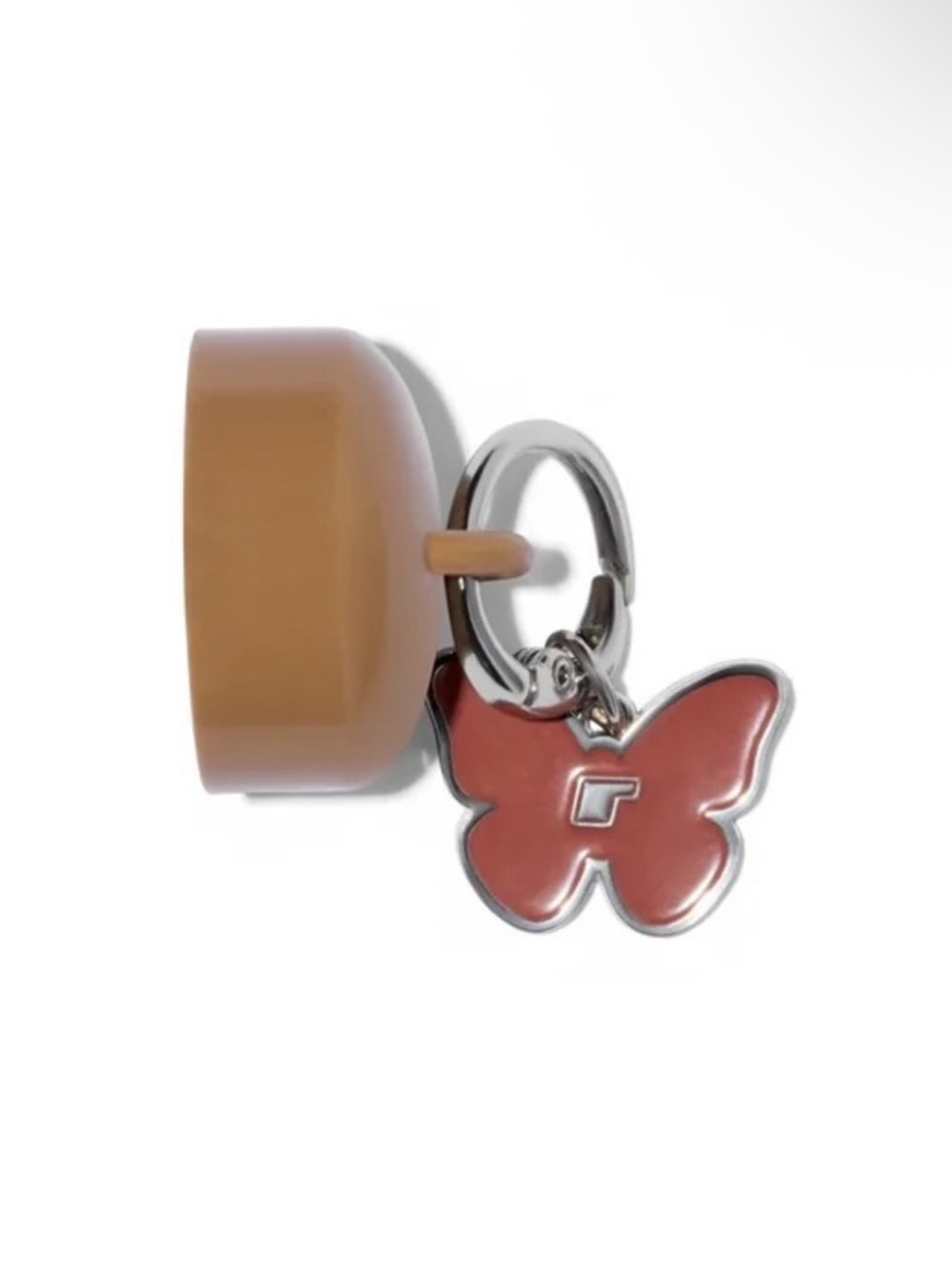 RHODE Pink Butterfly Charm Keyring